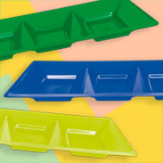 BANDEJAS DE 3 DIVISIONES RECTANGULAR  