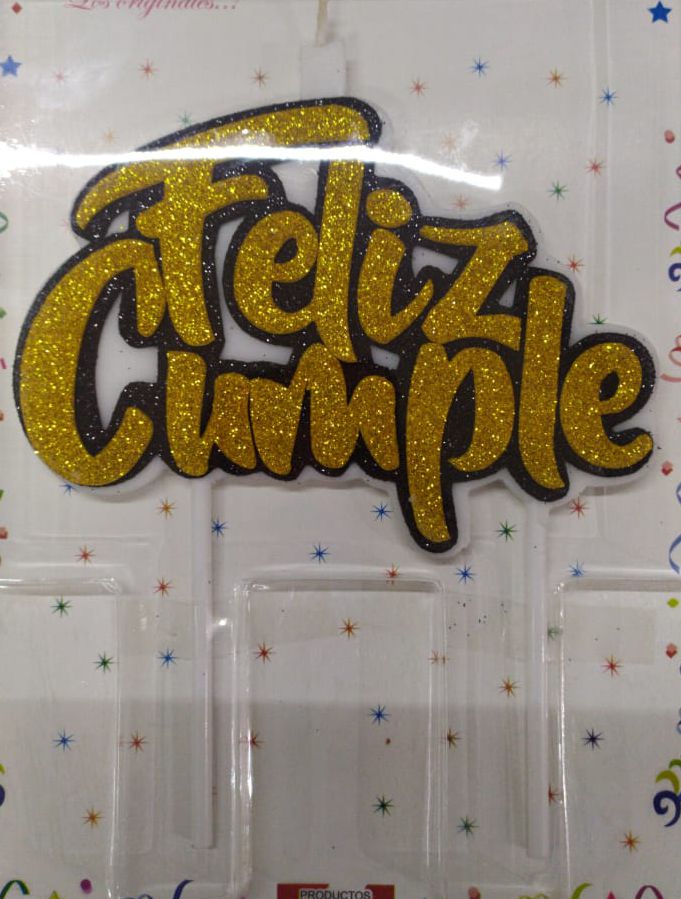 VELAS PARA CUMPLEAÑOS TOPPER F/CX 1 und