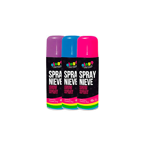 SPRAY DE NIEVE Y SERPENTINA DE 50 gr